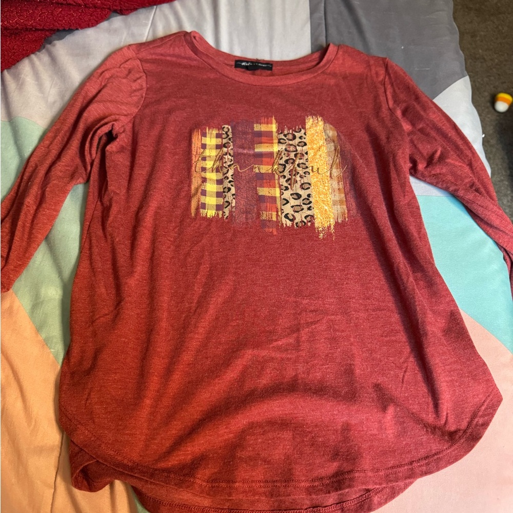 state of mine brand thanksgiving shirt, only been worn once